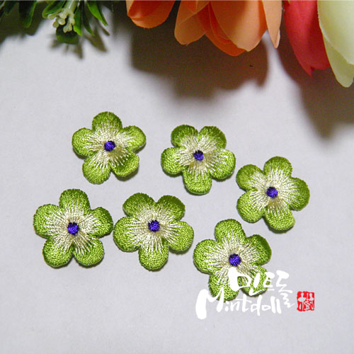 한복인형 전통 꽃자수(풀색)2개드레스인형, 컨츄리인형, 한복인형, 인형만들기, 인형diy